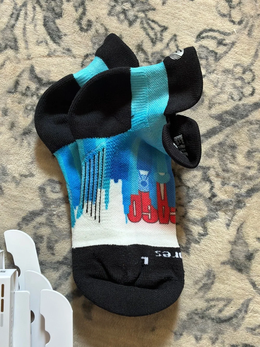 Feetures Kids Low-Cut Socks in Black and Blue - 3-Pack